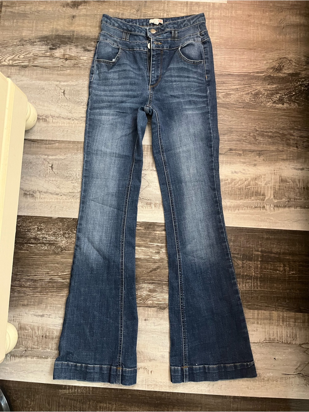 BCBG Medium Blue Flare Jeans